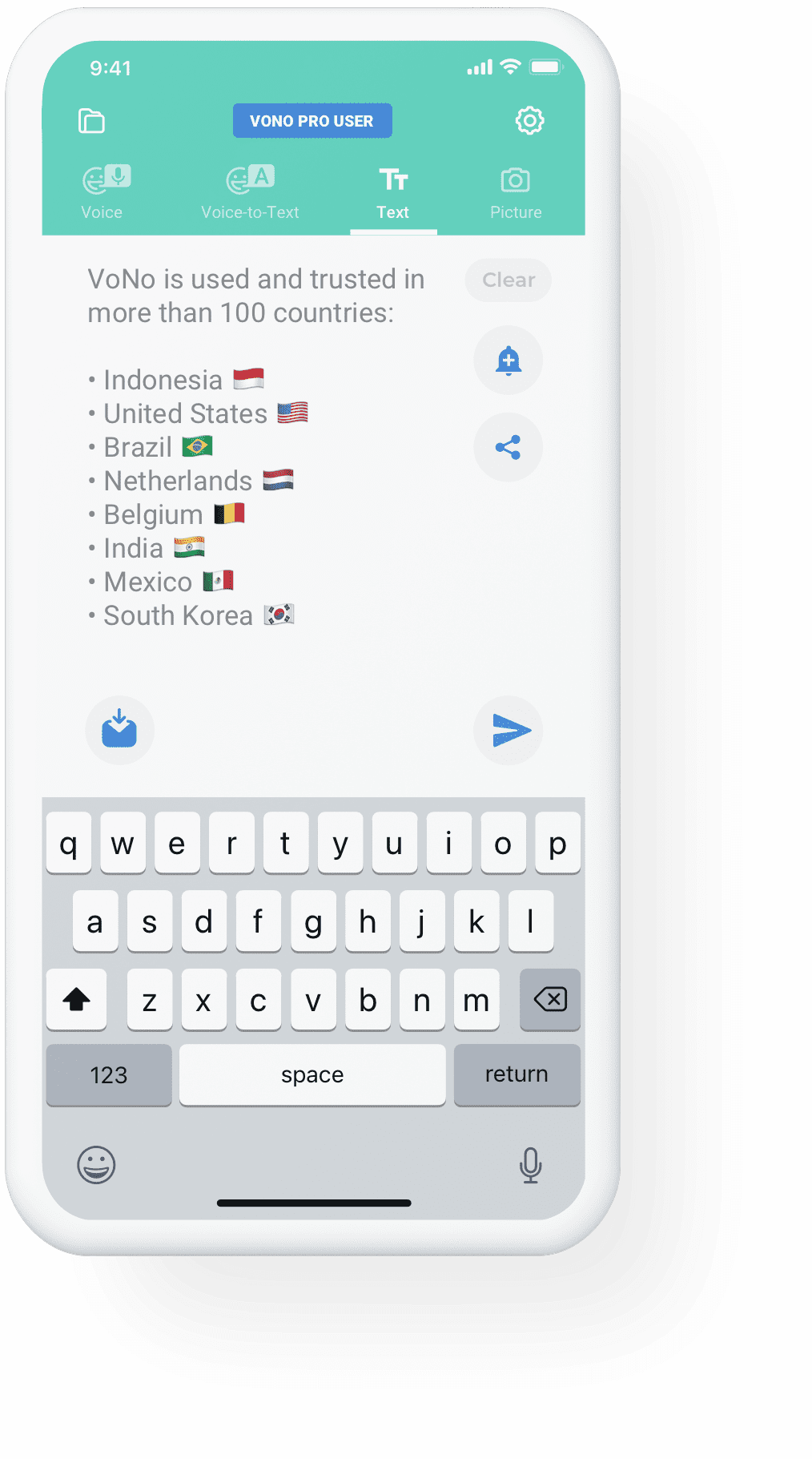 Vono app available countries